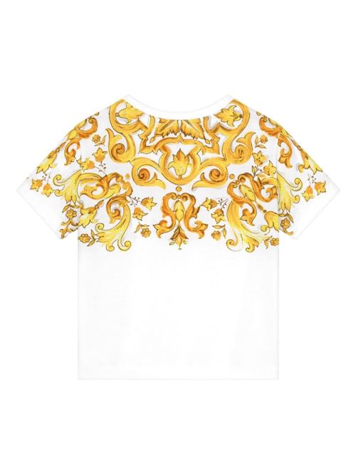 T-shirt bambina maniche corte maiolica Dolce & Gabbana Kids | L5JTNKII7DSHG3TN